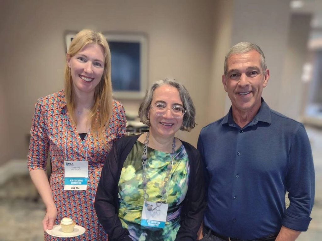 Lydia Tang (left), Luciana Fellin (center) and Ricardo Ortiz (right) at the Washington Marriott Georgetown Hotel in DC 