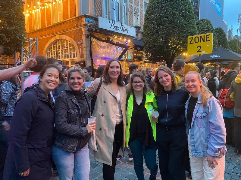 Cynthia Fioriti (second from left) with colleagues from IMBES conference