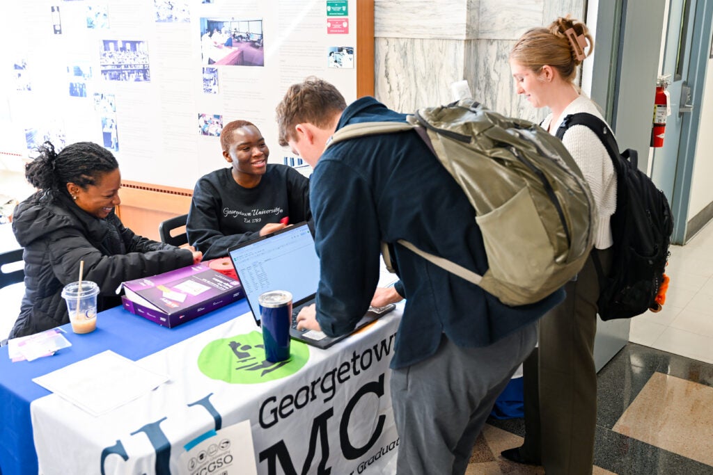Students arrive at Student Research Day 2025.