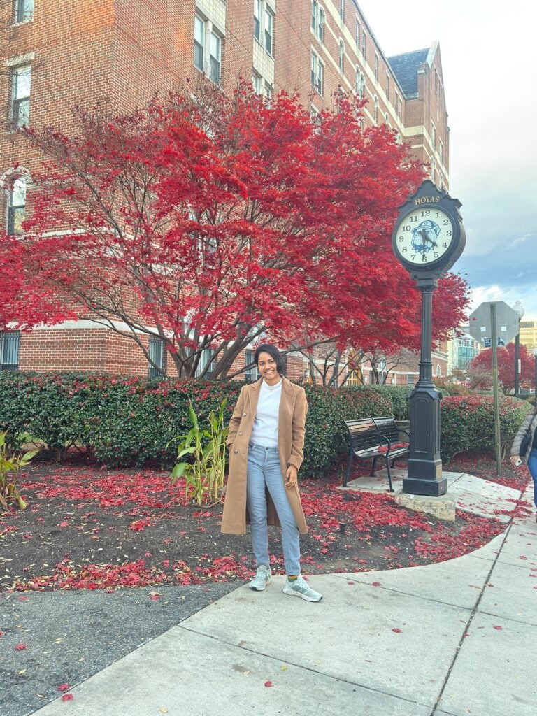 Georgetown master's student Sandeshi Bandaranayake.